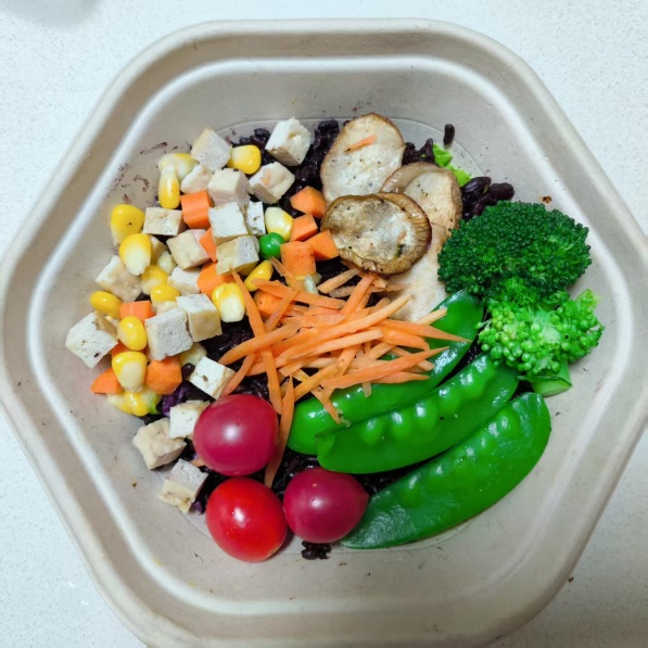 活力素食谷物碗